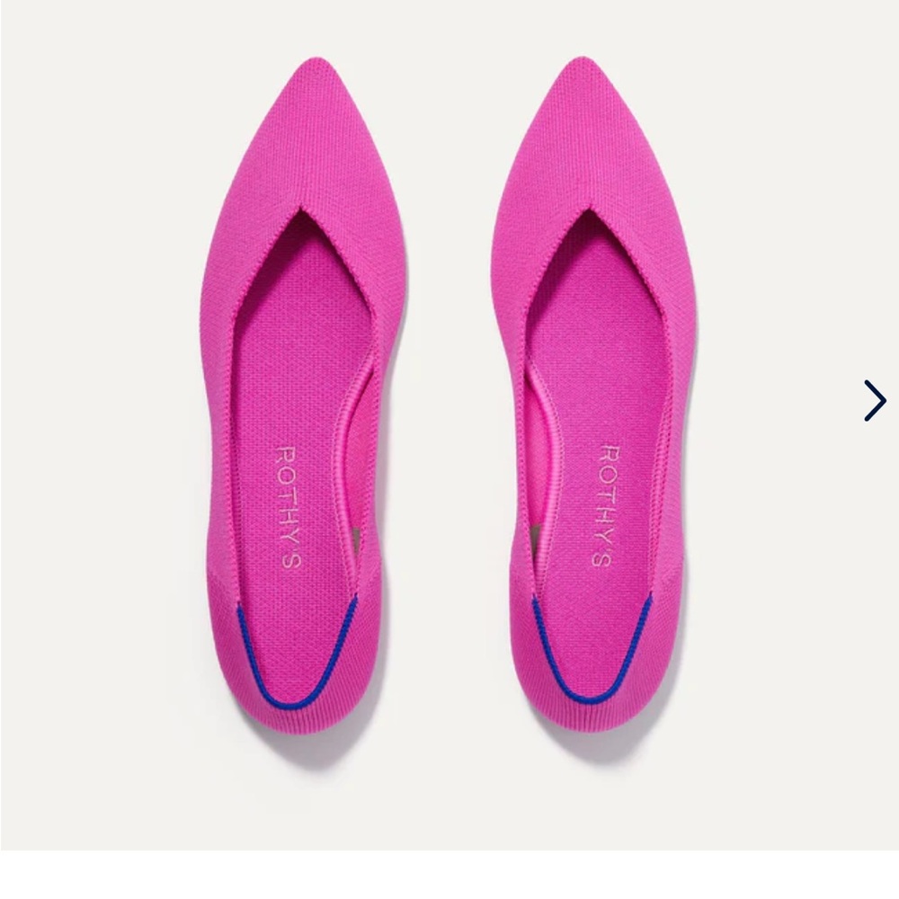 Rothy’s Dragon Fruit (Hot Pink) Point Flats- Sz 10